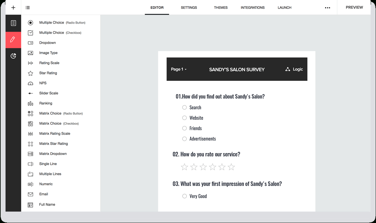 Create Online Surveys And Questionnaires For Free : Zoho Survey - Free Printable Survey Generator