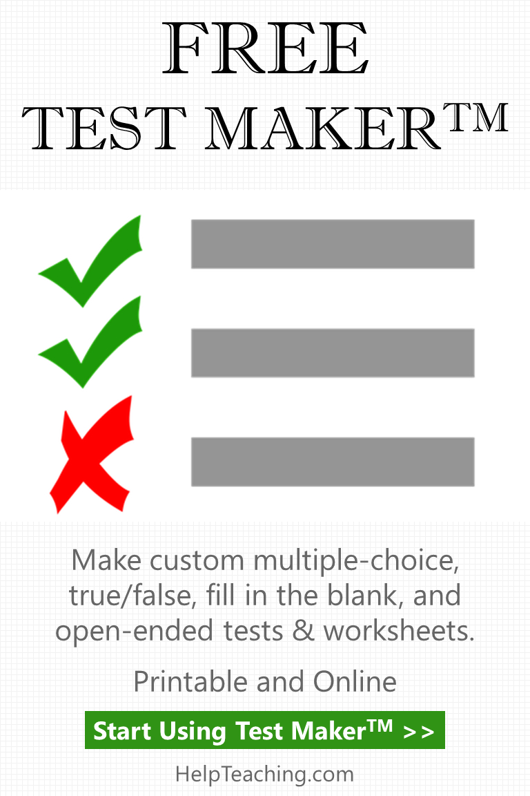 Create Tests Online With Our Free Test Maker For Teachers And - Free Printable Test Maker