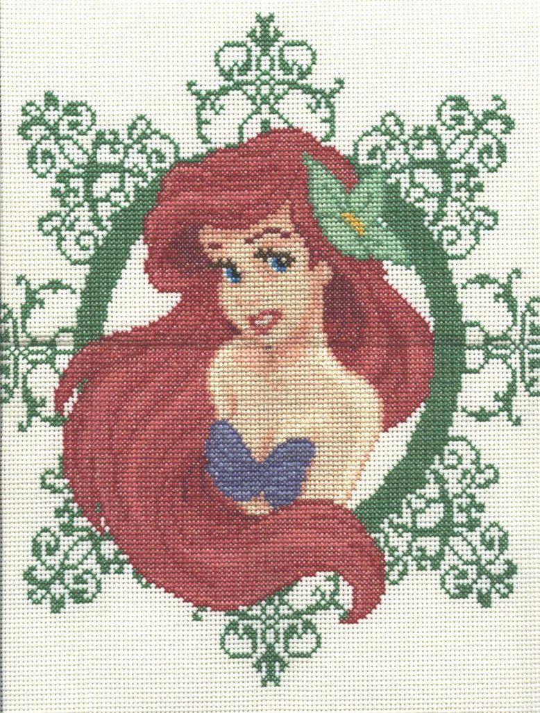 Cross Stitch Patterns Free Printable | Cross Stitch Ariel - Free Printable Modern Cross Stitch Patterns