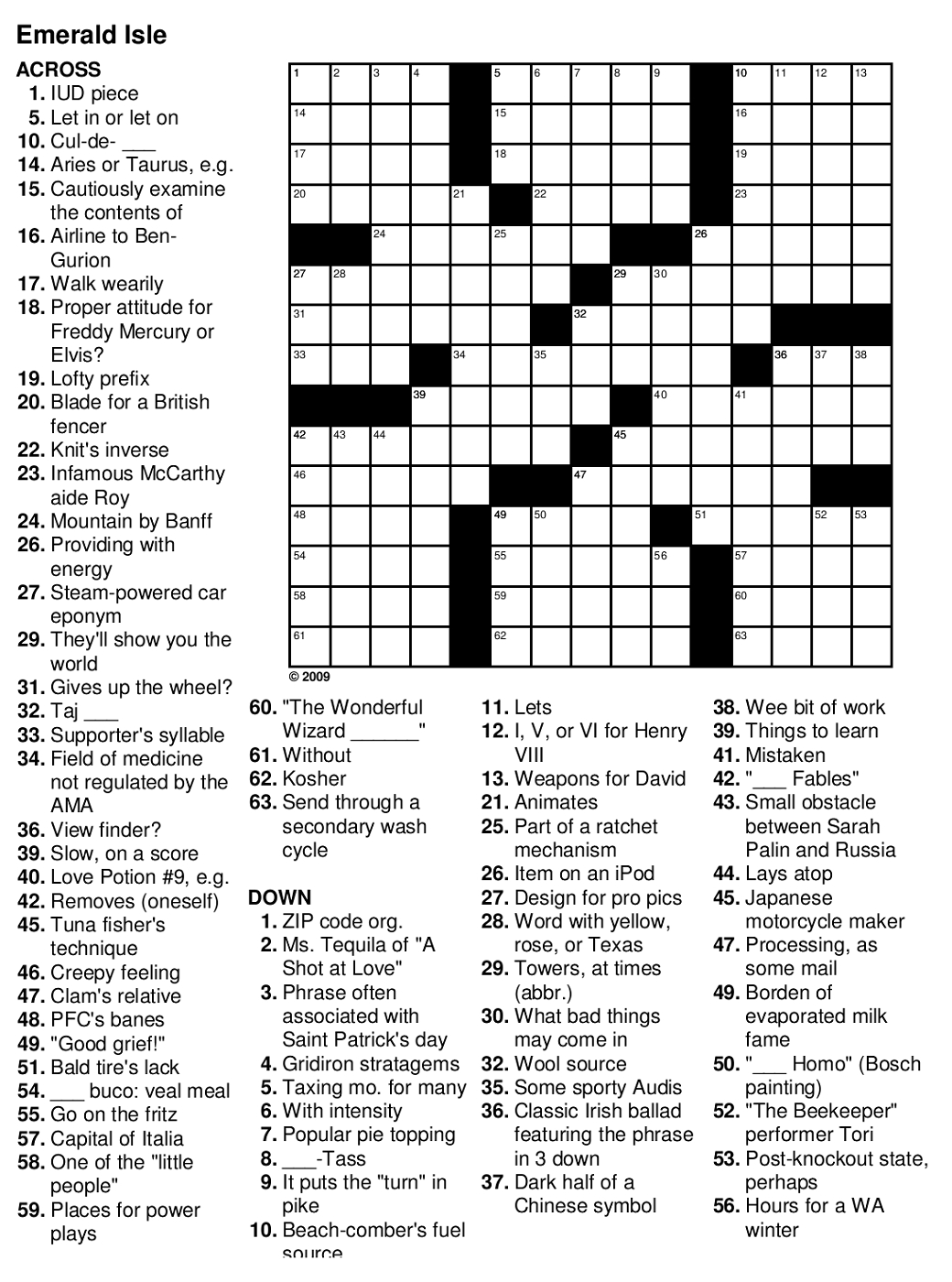 Crossword Puzzle Easy Printable Puzzles For Seniors ~ Themarketonholly - Free Easy Printable Crossword Puzzles For Adults