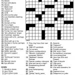 Crossword Puzzle To Print Crosswords ~ Themarketonholly   Free Easy Printable Crossword Puzzles For Adults