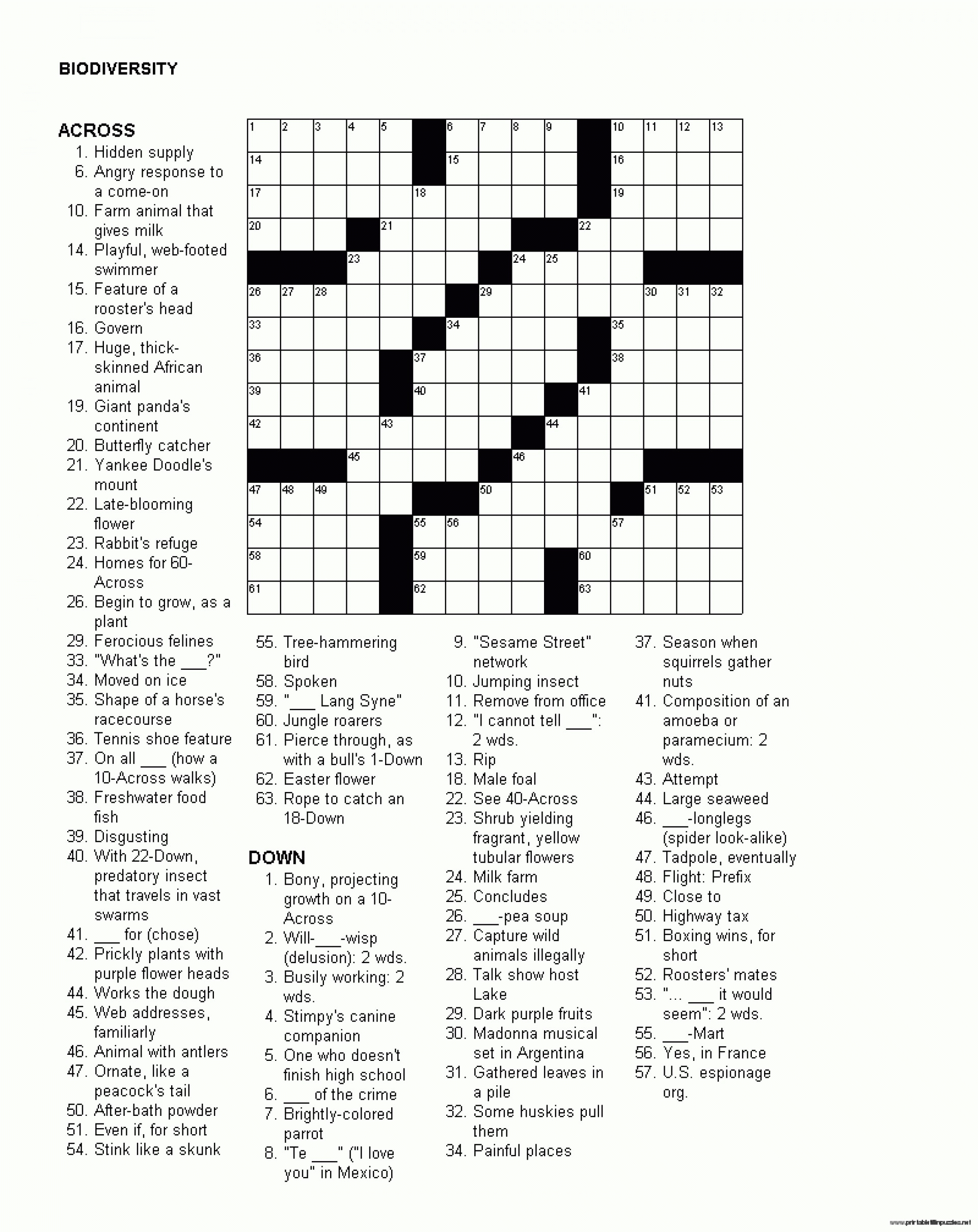 Crossword Puzzles Printable Easy Free Crosswords Christmas Online - Free Online Printable Easy Crossword Puzzles