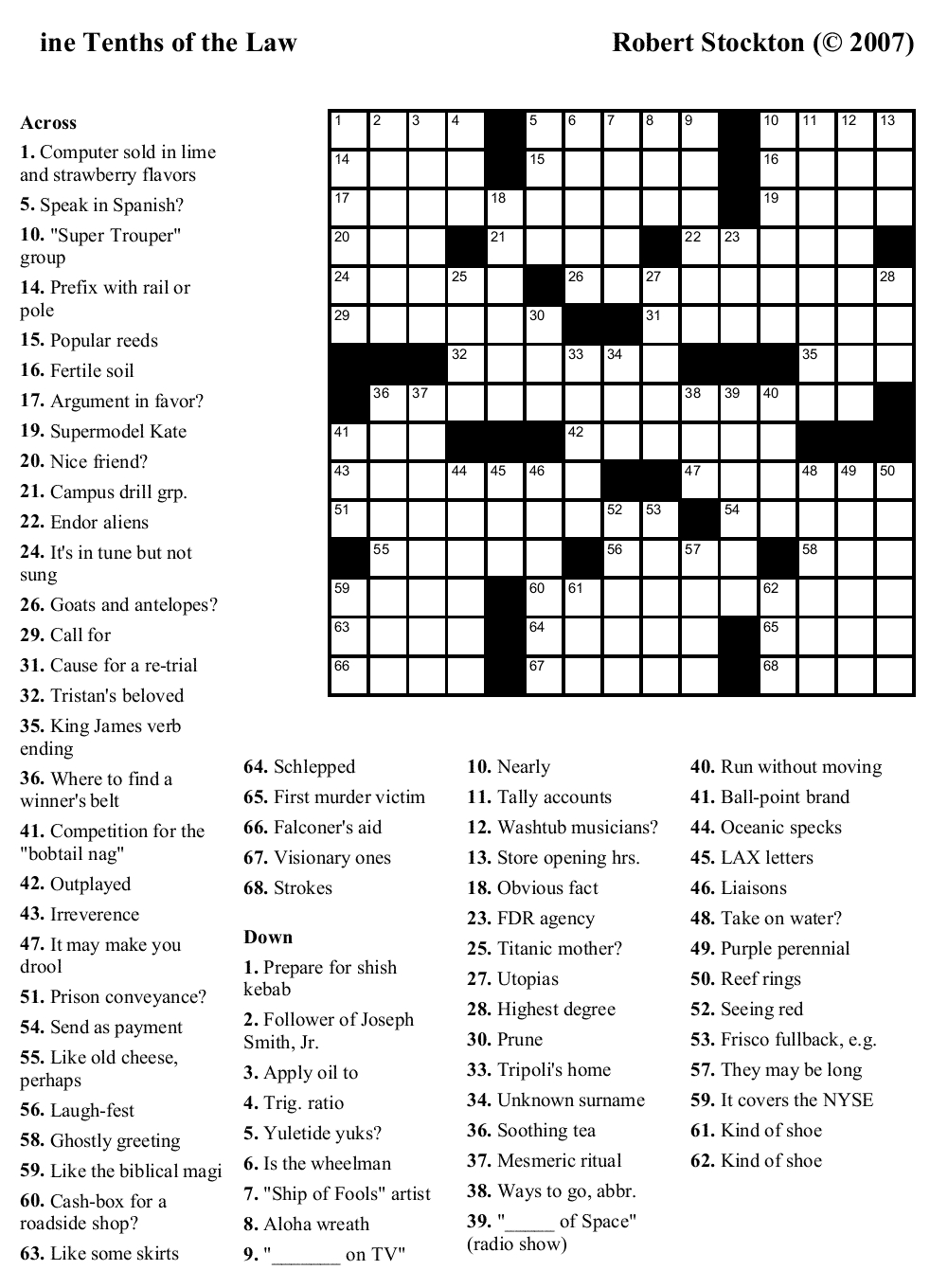 Crossword Puzzles Printable - Yahoo Image Search Results | Crossword - Free Printable Crosswords