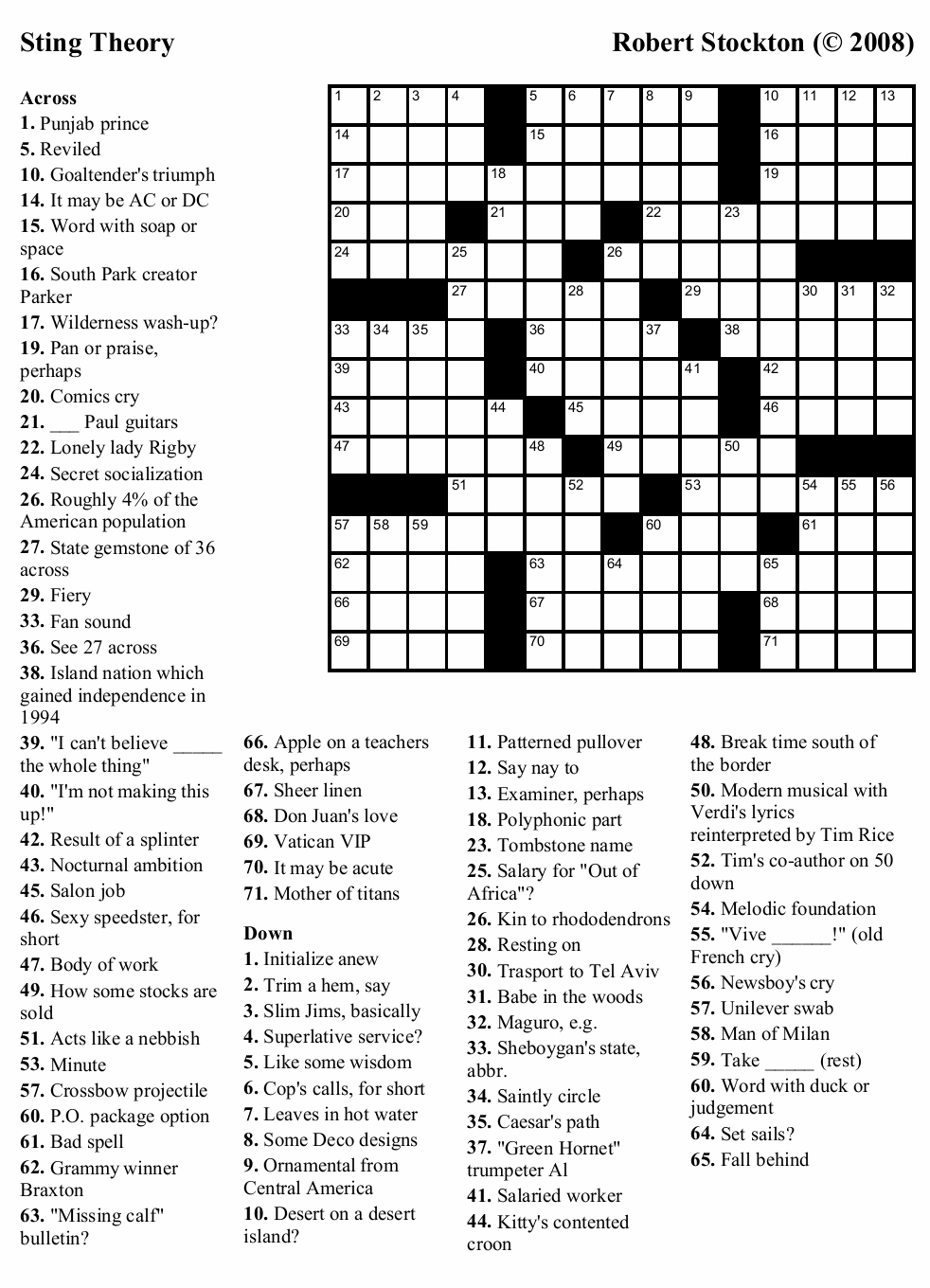 Crosswords Actingout Large Crossword Puzzle Printable Ny - Free Printable Ny Times Crossword Puzzles