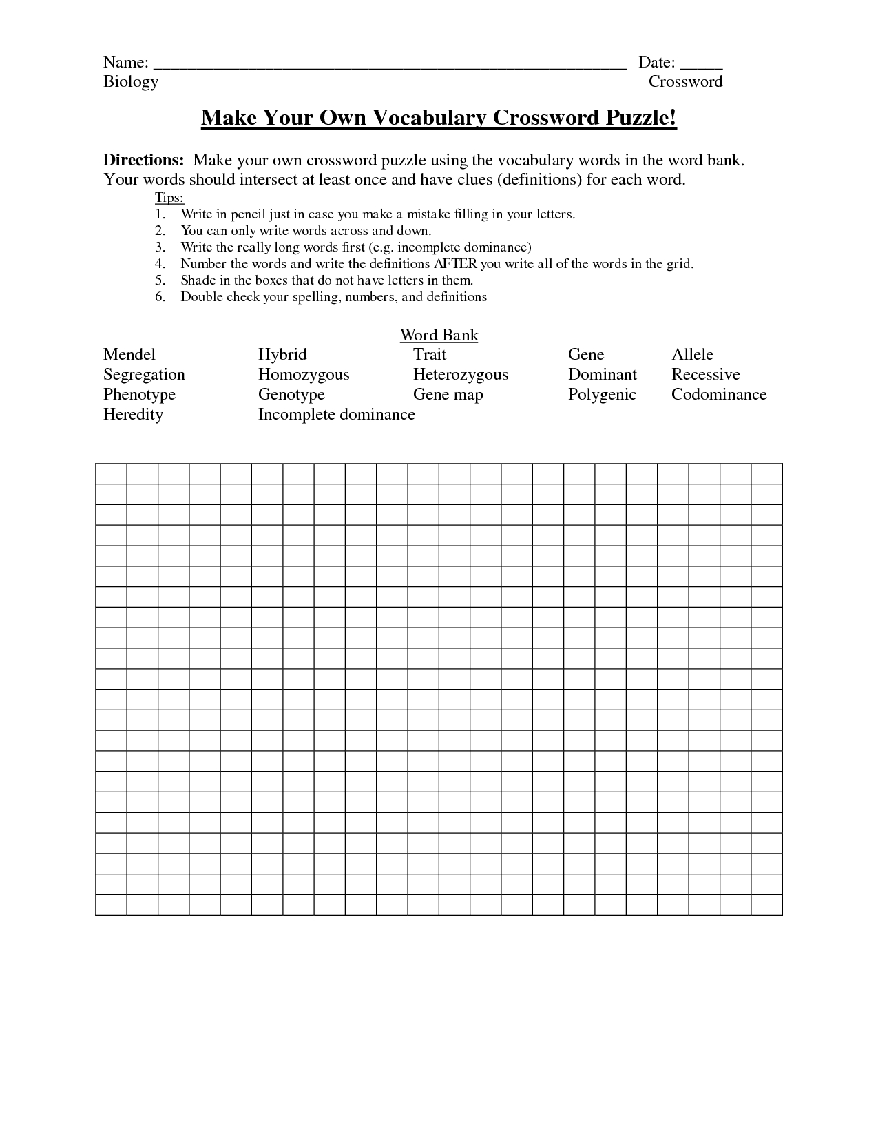 Crosswords Crossword Puzzle Make Your ~ Themarketonholly - Make Your Own Crossword Puzzle Free Printable