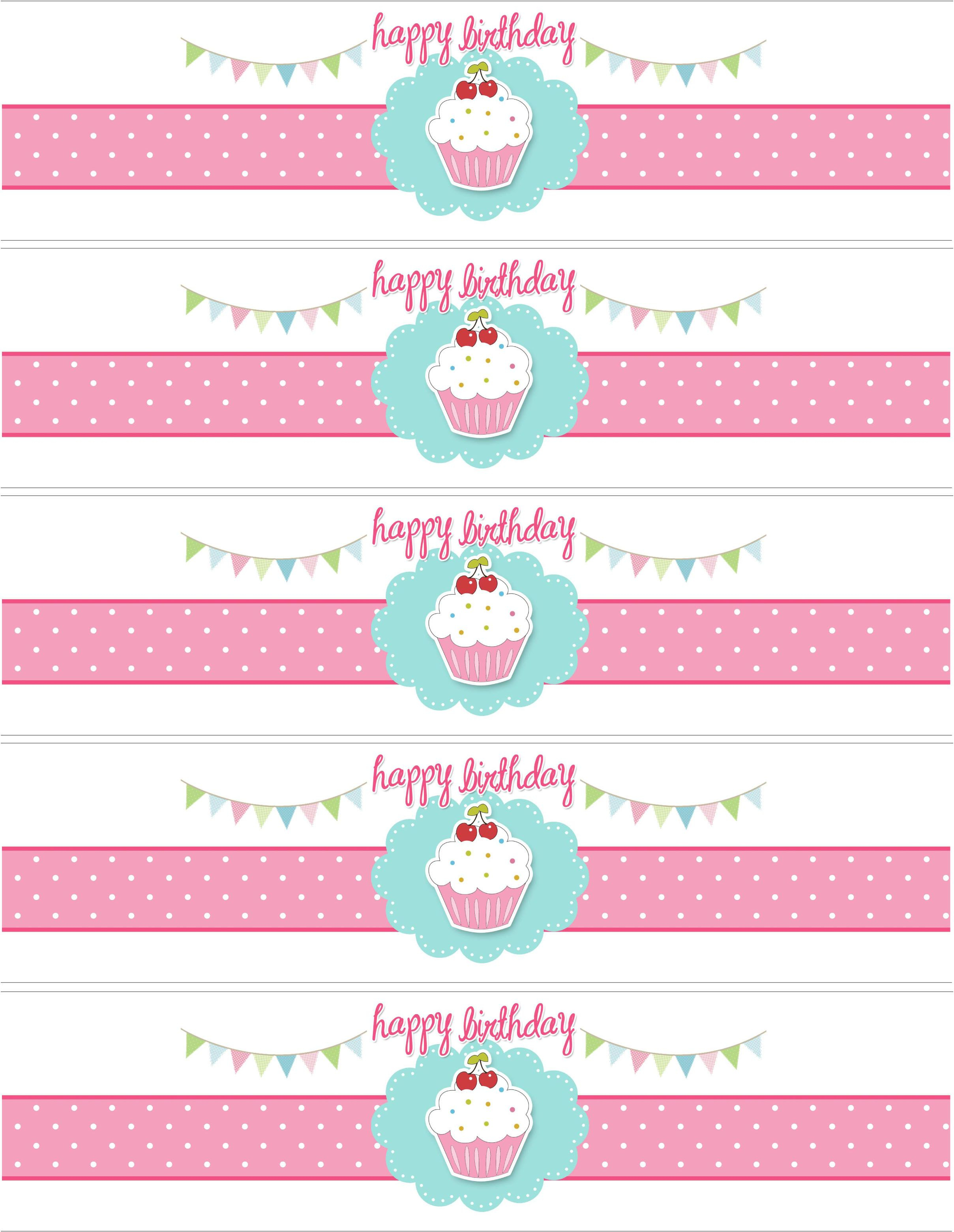 Cupcake Birthday Party With Free Printables | Diy-Free Printables - Free Printable Labels For Bottles