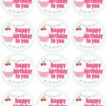 Cupcake Birthday Party With Free Printables | Free Printables   Cupcake Flags Printable Free