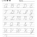 Cursive Handwriting Worksheet   Free Kindergarten English Worksheet   Free Printable Cursive Handwriting Worksheets