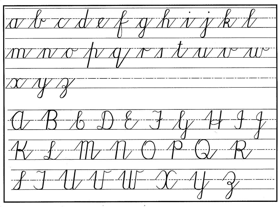 Cursive Writing Template | Template | Teaching Cursive, Handwriting - Free Printable Cursive Alphabet