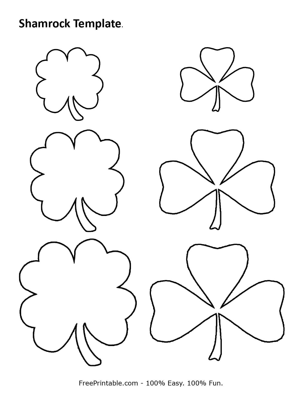 Customize Your Free Printable Shamrock Template | Home | Pinterest - Shamrock Template Free Printable