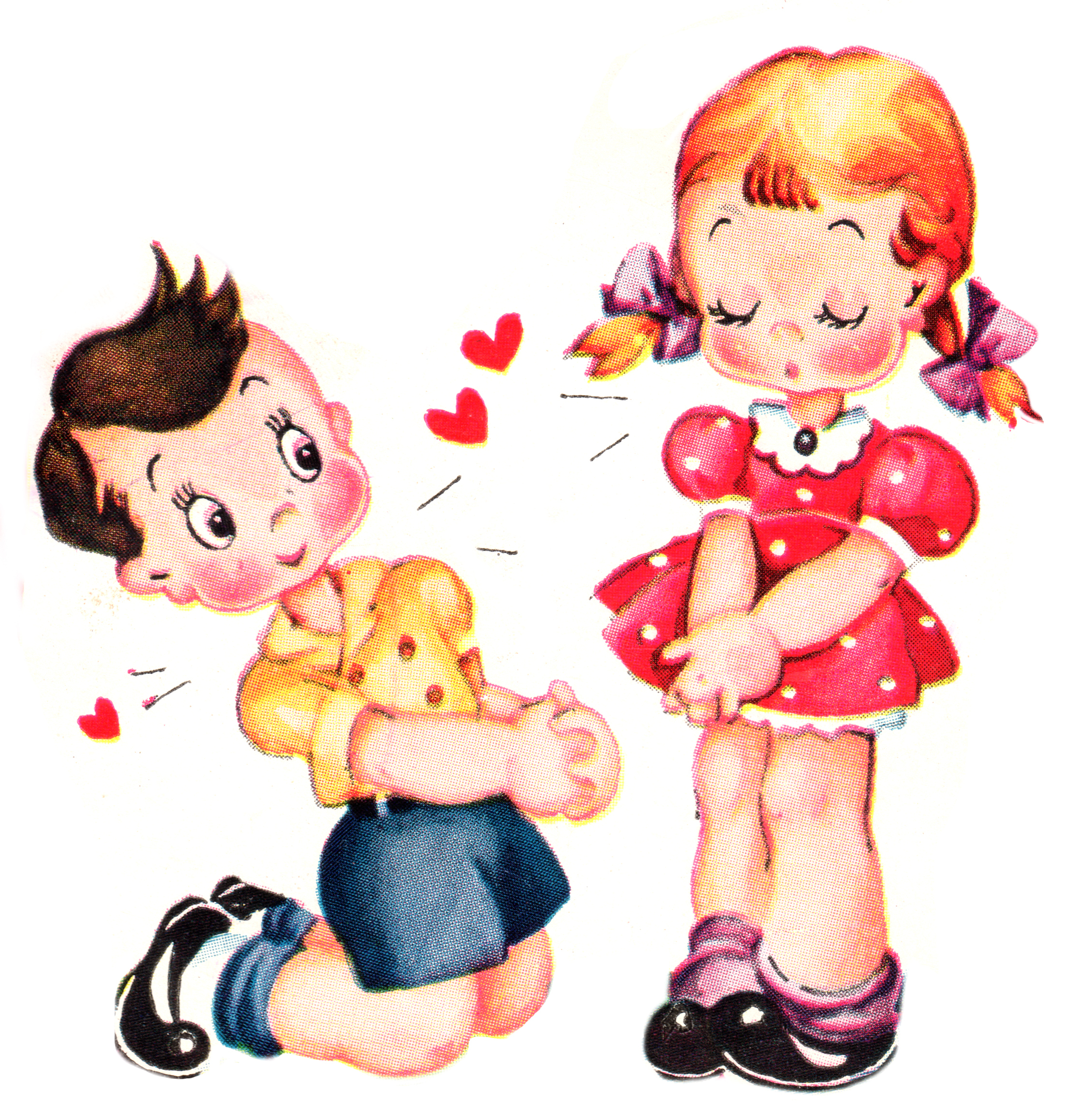 Cute Vintage Valentines Day Clip Art - Free Pretty Things For You - Free Printable Vintage Valentine Pictures