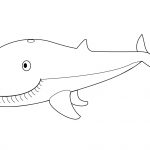 Cute Whale Coloring Page | Free Printable Coloring Pages   Free Printable Whale Template