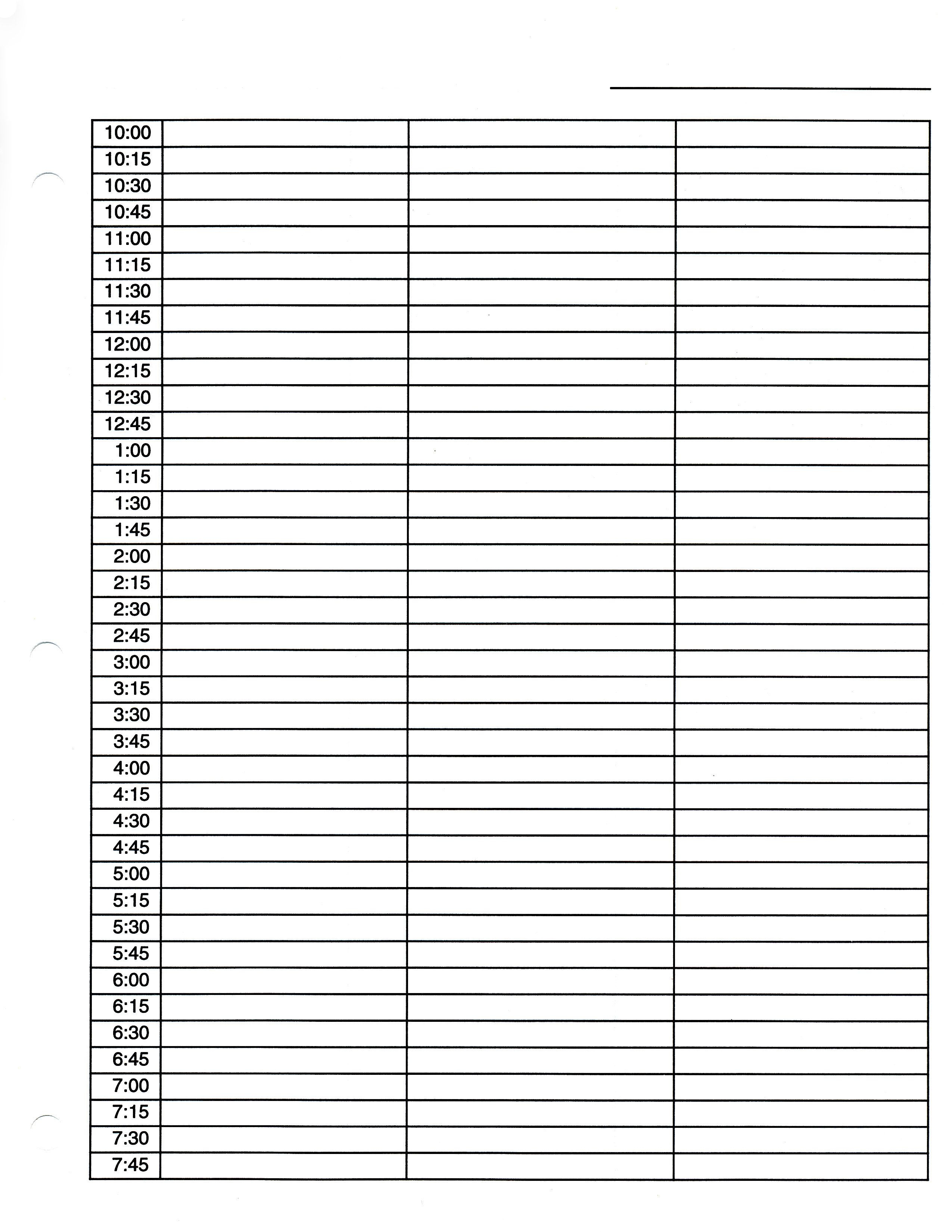 Daily Appointment Calendar Printable | Daily Appointment Log - Free Printable Weekly Appointment Sheets