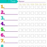 Daily Responsibilities Chart For Kids! Free Printable To Help   Free Printable Pictures For Chore Charts
