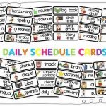 Daily Schedule Cards Printable   Yolar.cinetonic.co Intended For   Free Printable Picture Schedule Cards