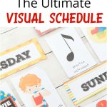 Daily Visual Schedule For Kids Free Printable | Routine Enfant   Free Printable Schedule Cards