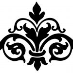 Damask Cliparts | Templates & Silhouettes | Printable Stencil   Damask Stencil Printable Free