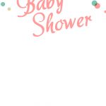 Dancing Dots Borders   Free Printable Baby Shower Invitation   Free Printable Baby Shower Clip Art