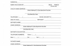 Free Printable Daycare Forms For Parents