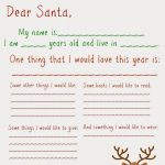 Dear Santa Letter (Free Printable | Christmas Crafts For Kids To   Free Printable Dear Santa Stationary