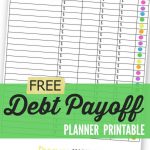 Debt Payoff Planner Worksheet | Simplicité Volontaire, Classeurs Et   Free Printable Debt Payoff Worksheet