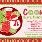 Delightful Epic Cookie Swap Party Invitations Templates Awesome   Free Christmas Cookie Exchange Printable Invitation