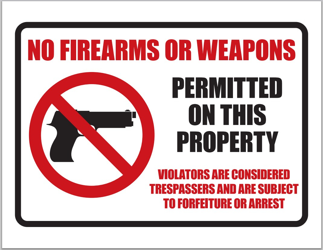 Democurmudgeon: No Firearms Or Weapons Sign Download. - Free Printable No Guns Allowed Sign