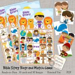 Digital Bible Bingo, Printable Sunday School Bingo Game, Jesus Bingo   Free Printable Bible Bingo For Preschoolers