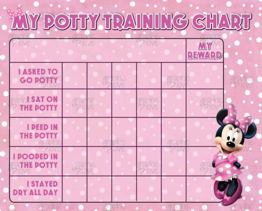 Digital Minnie Mouse Potty Training Chart, Free Punch Cards | Disney - Free Printable Minnie Mouse Potty Training Chart