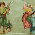 Digital Printables: Free Printable Victorian Christmas Angel Scraps   Free Printable Angels
