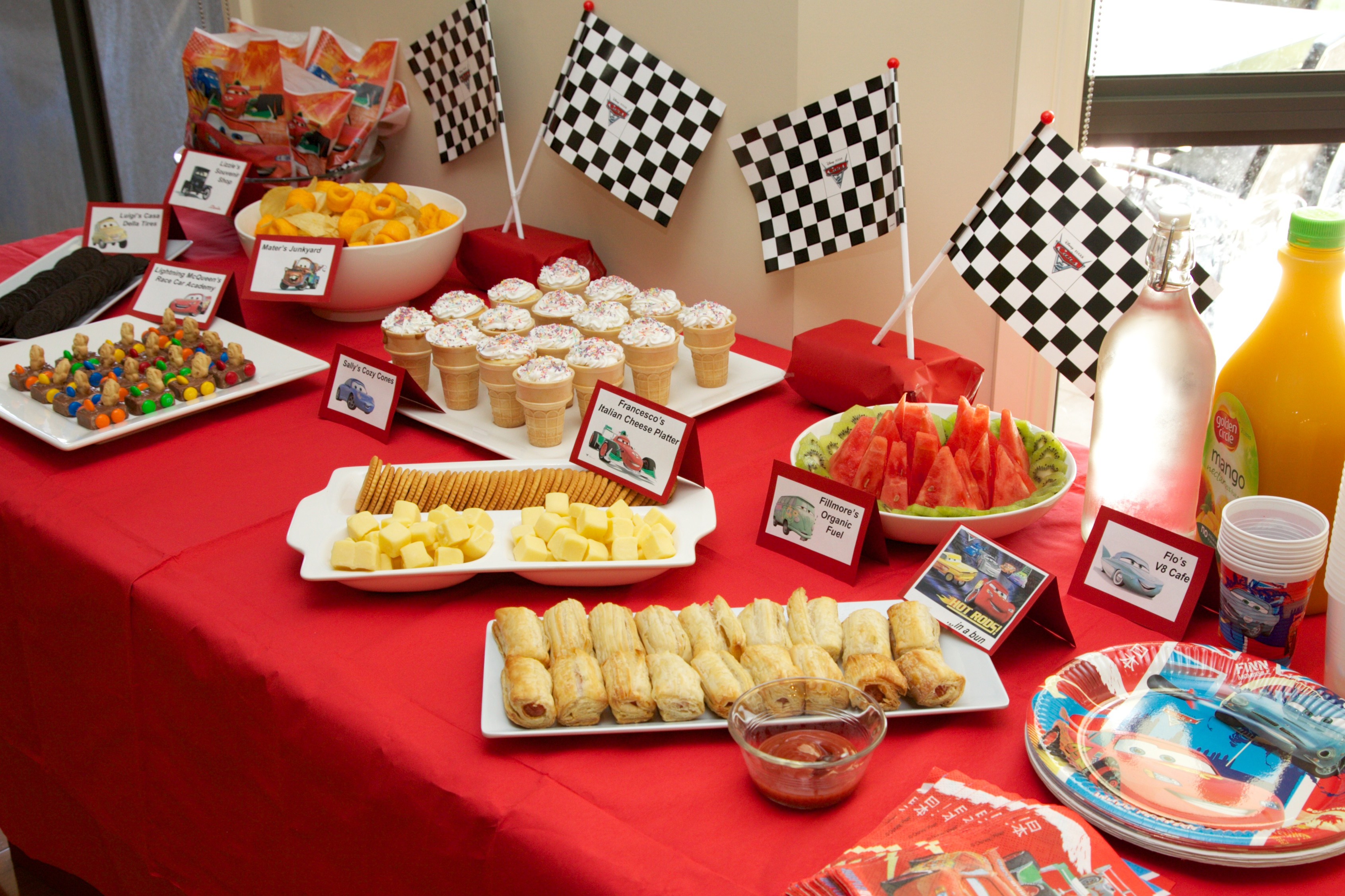 Disney Cars Birthday Party Food Labels - Free Printable - Kidz - Free Printable Cars Food Labels