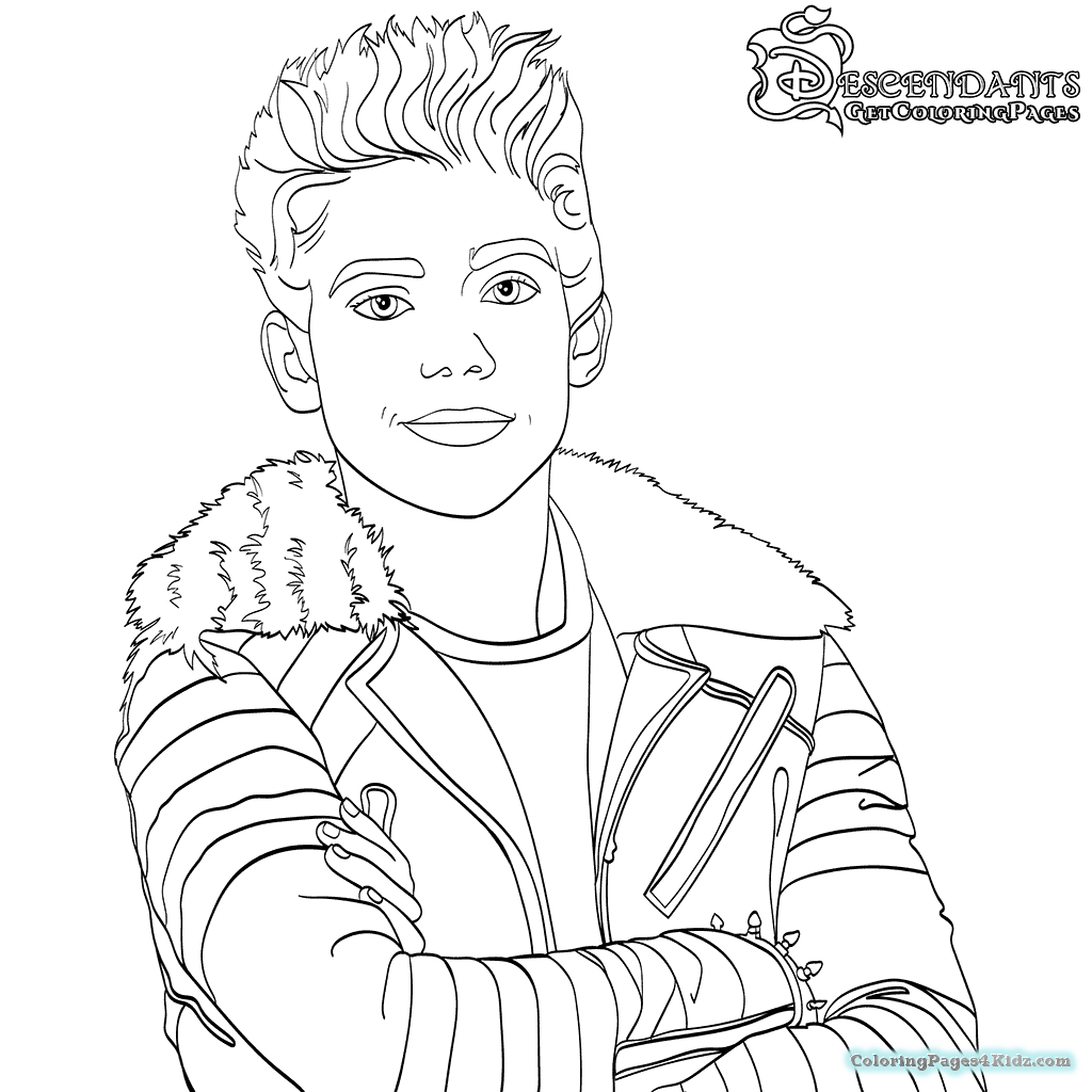 Disney Descendants Coloring Pages 1 #15208 - Free Printable Descendants Coloring Pages