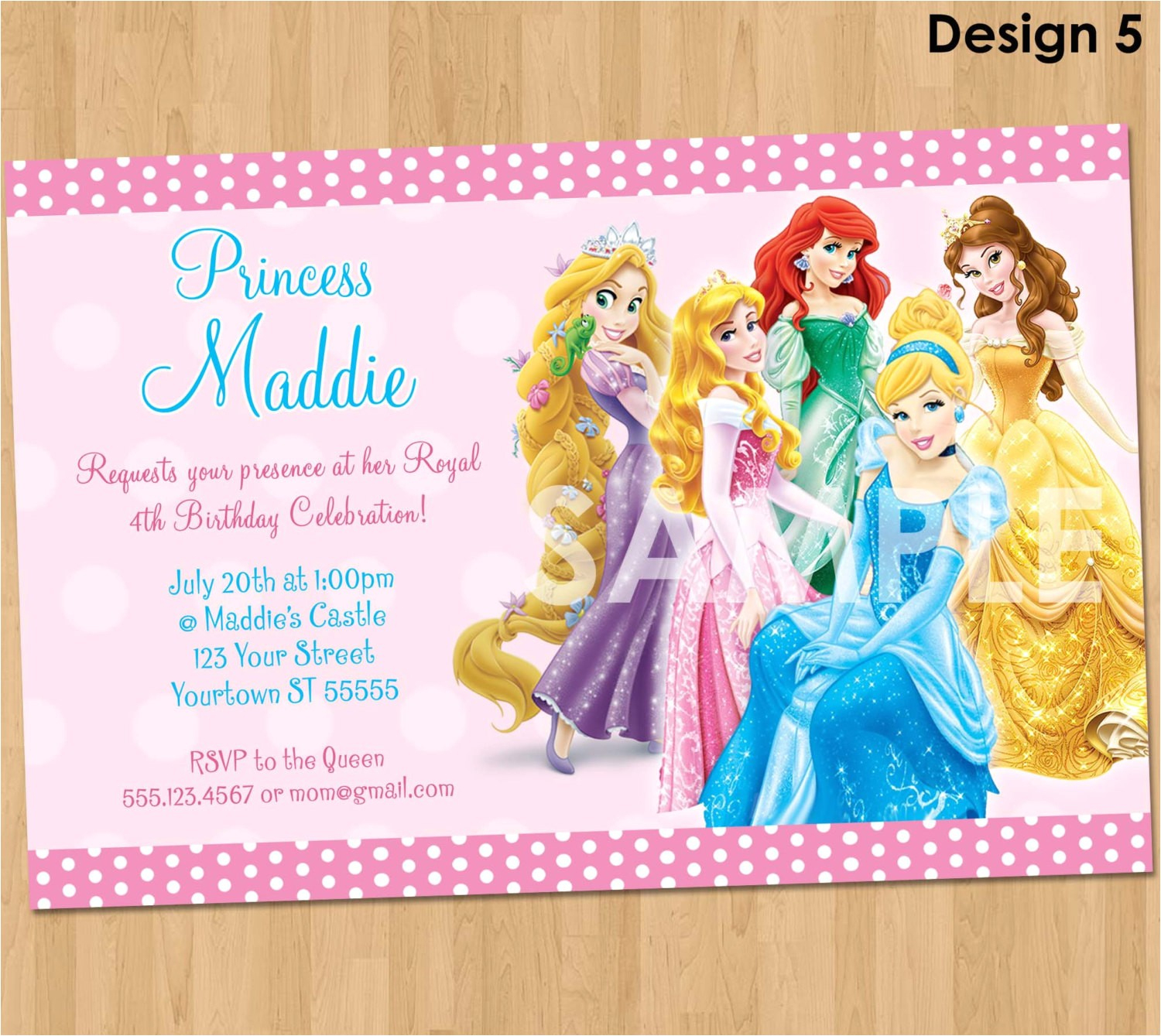 Disney Princess Birthday Invitations Free Printable - Disney Princess Free Printable Invitations