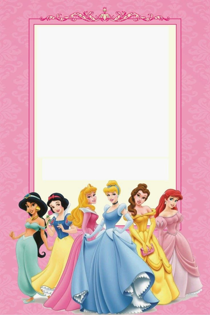 Disney Princess Birthday Invitations Printable Free | Borders And - Free Princess Printable Invitations