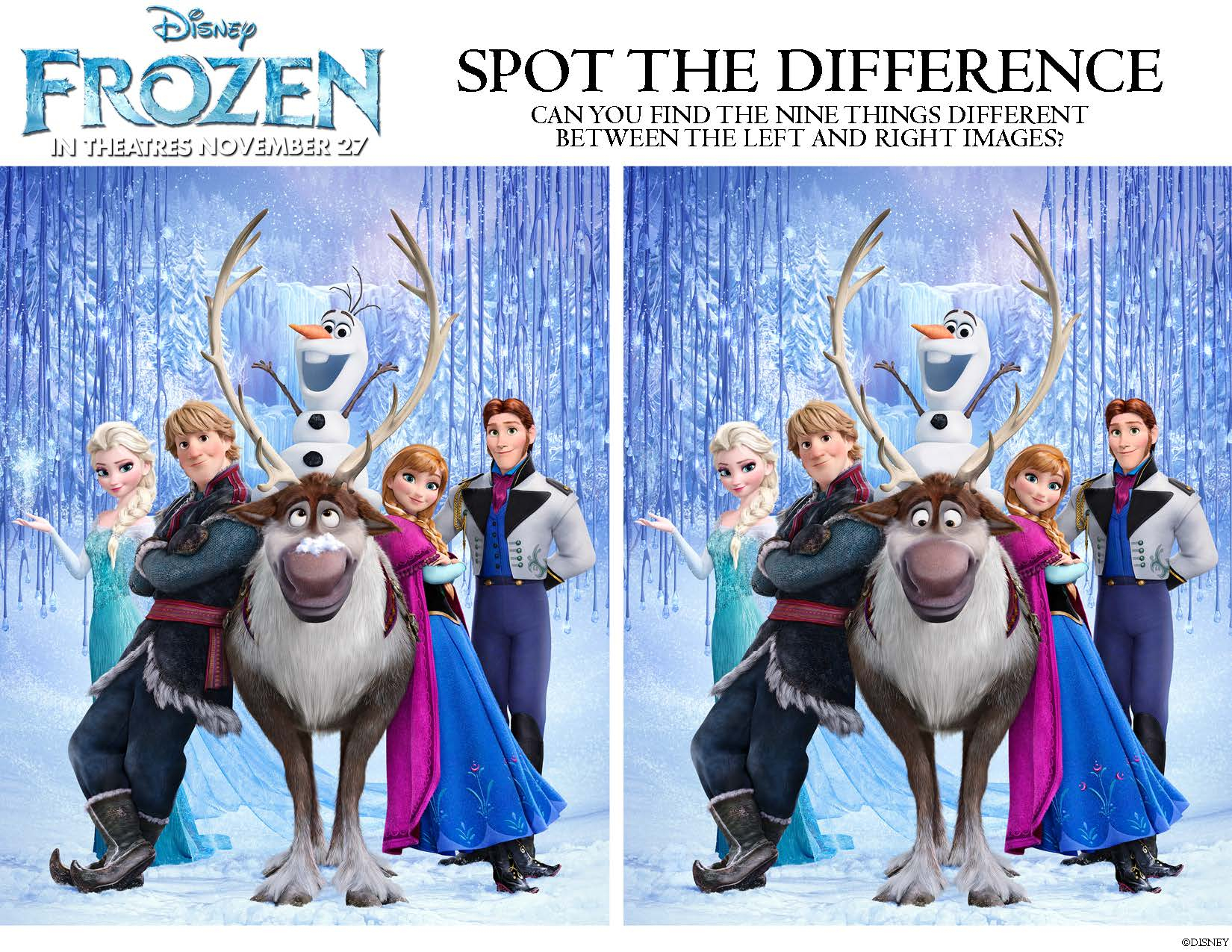 Disney&amp;#039;s Frozen: Printable Activities And Games For Kids - Free Printable Spot The Difference For Kids