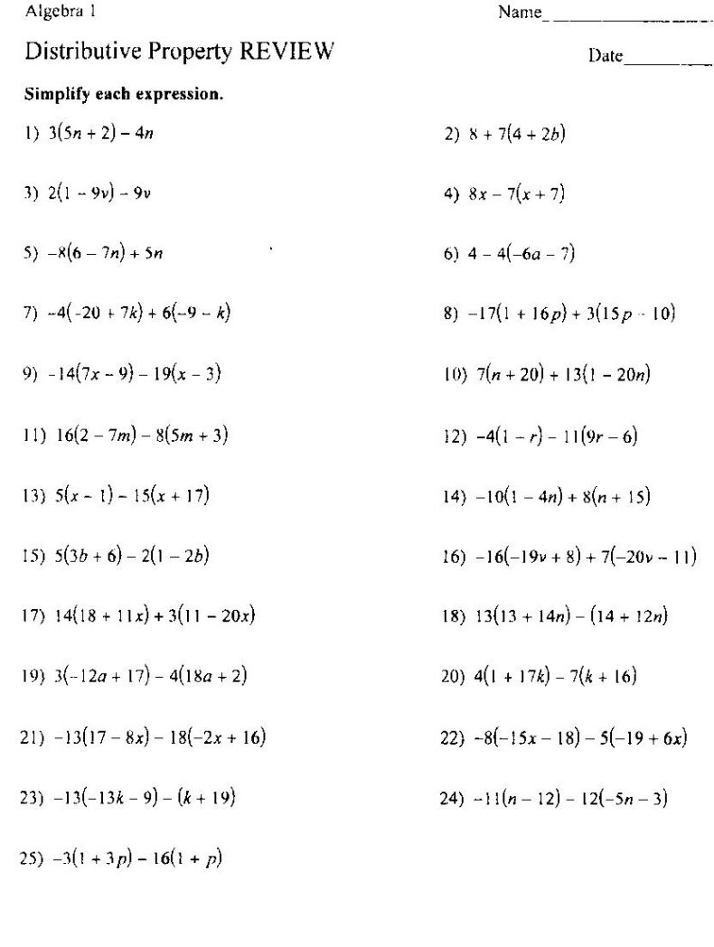 Distributive Property Worksheets 3Rd Grade To Free Download - Math - Free Printable Distributive Property Worksheets