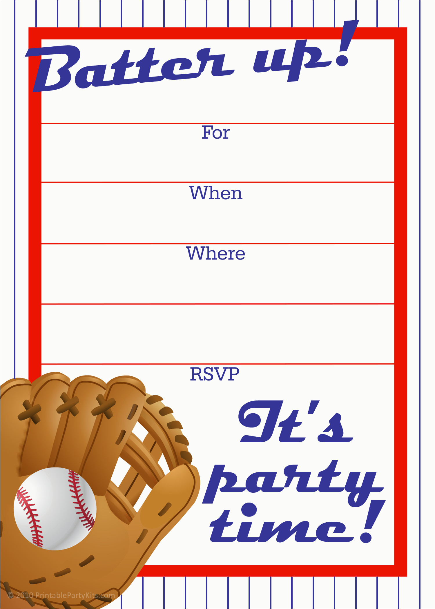 Diy Baseball Birthday Cards Free Printable Sports Birthday Party - Free Printable Sports Birthday Invitation Templates