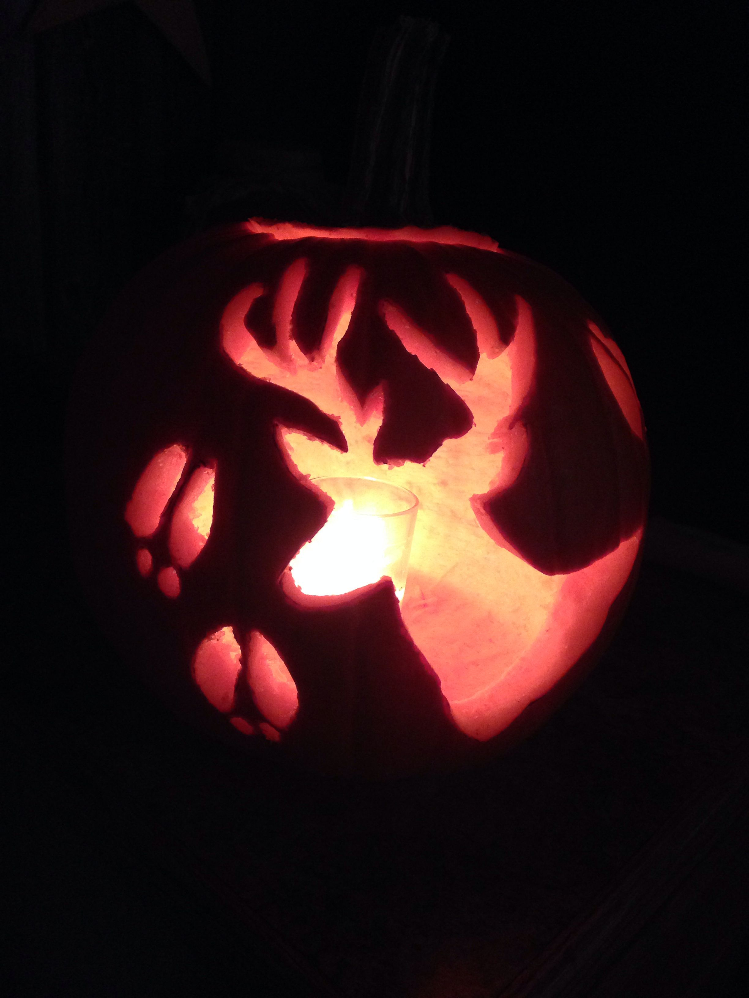 Diy Deer Silhouette Pumpkin Carving | Other Holiday Ideas - Free Printable Deer Pumpkin Stencils