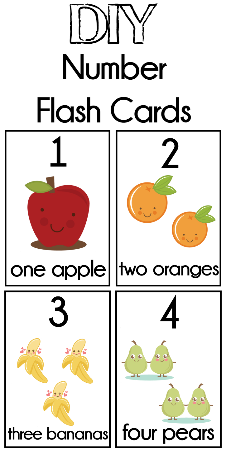 Diy Number Flash Cards Free Printable | Preschool | Pinterest - Free Printable Number Cards
