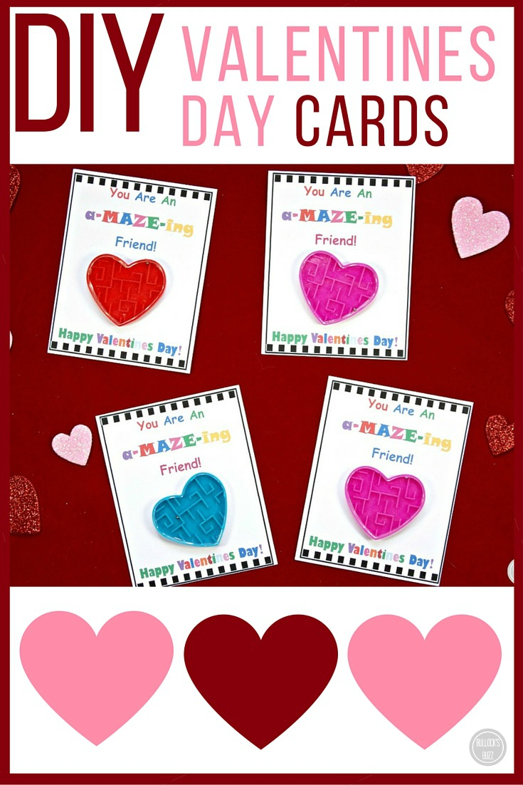 Diy Valentine&amp;#039;s Day Cards For Kids With Free Printable! - Bullock&amp;#039;s Buzz - Free Printable Valentines Day Cards For Kids