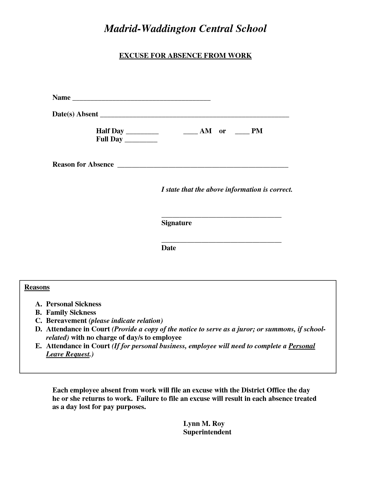 Free Printable Doctor Excuse Slips Free Printable