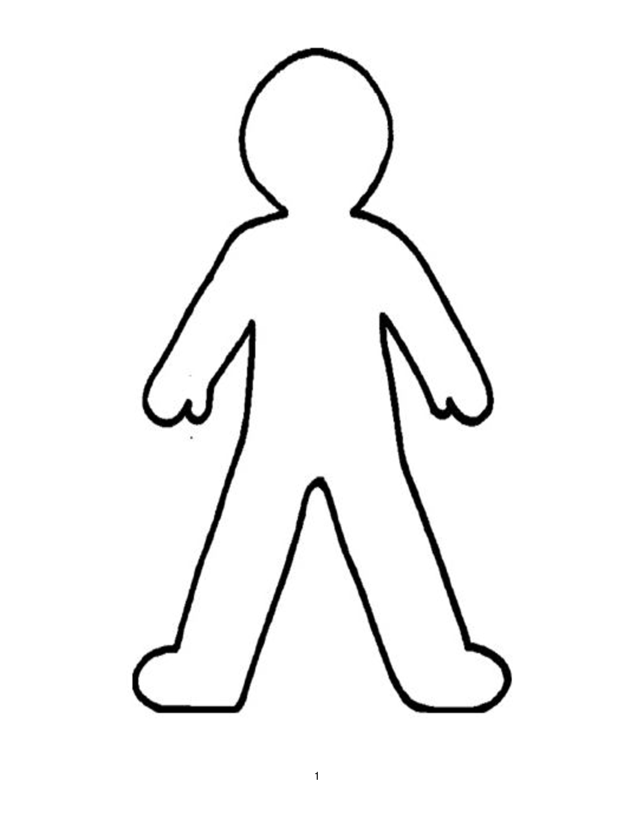 Doll Outline Template - Clipart Best | Printable | Pinterest - Free Printable Human Body Template