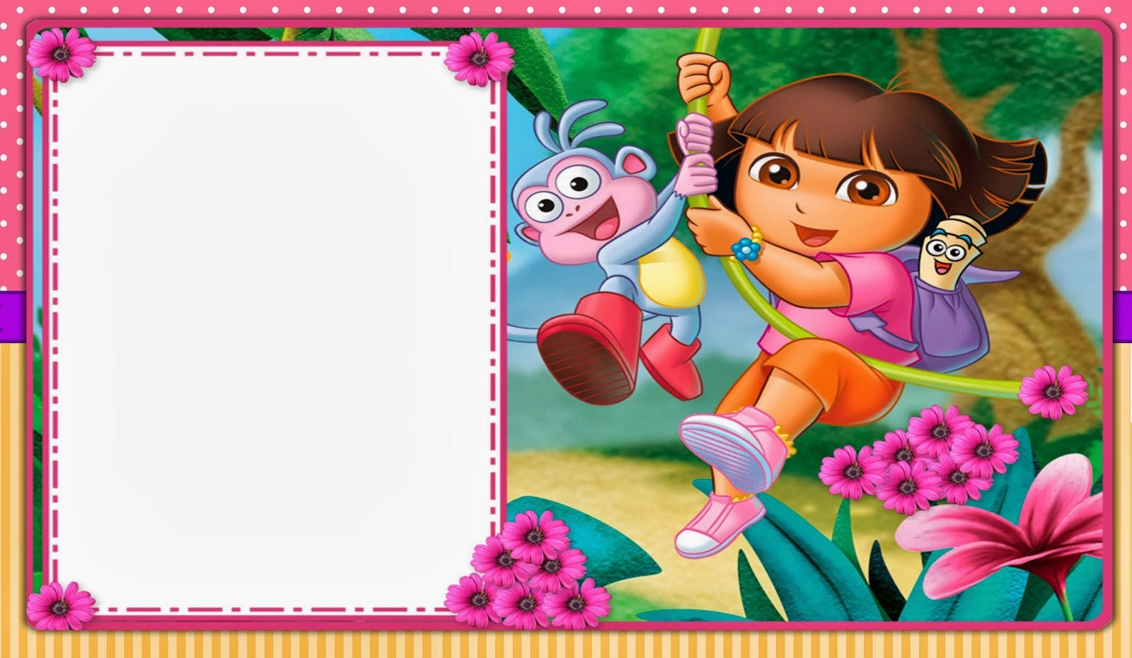 Dora The Explorer: Free Printable Invitations, Boxes And Party - Dora Birthday Cards Free Printable
