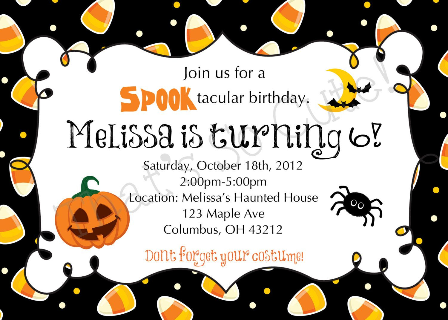 Download Free Template Free Printable Halloween Birthday Party - Free Printable Halloween Birthday Party Invitations