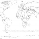 Download Free World Maps   Free Printable Blank World Map Download