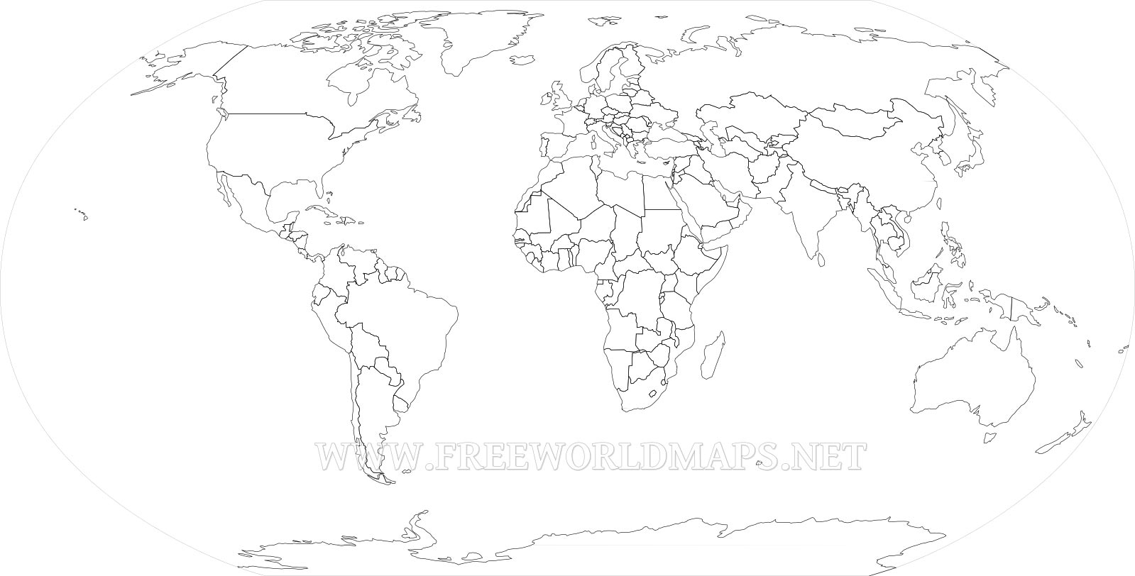 Download Free World Maps - Free Printable Blank World Map Download