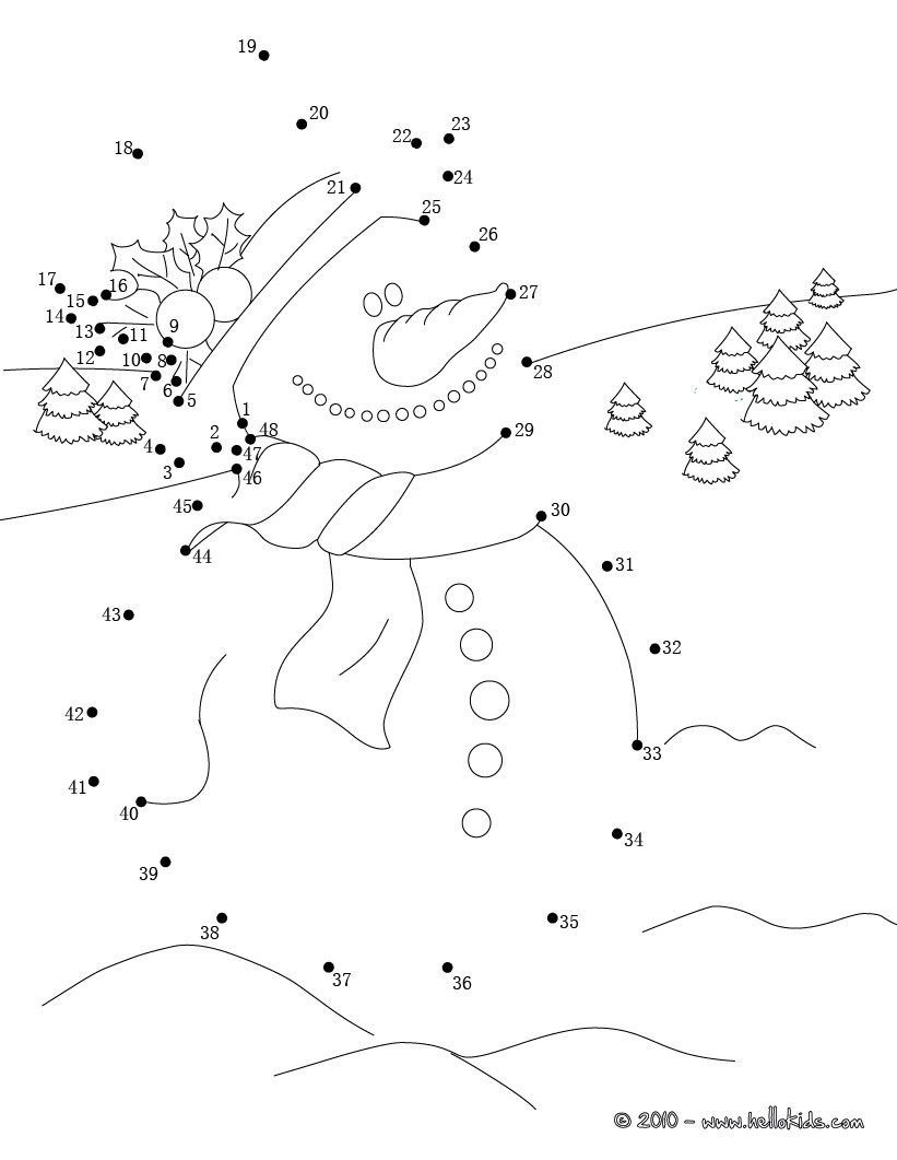Download Or Print This Amazing Coloring Page: Christmas Dot To Dot - Free Christmas Connect The Dots Worksheets Printable