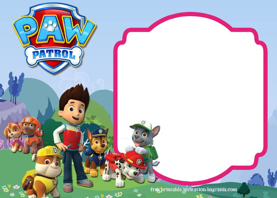 Download Paw Patrol Birthday Invitation Template - Most Complete - Free Printable Paw Patrol Invitations