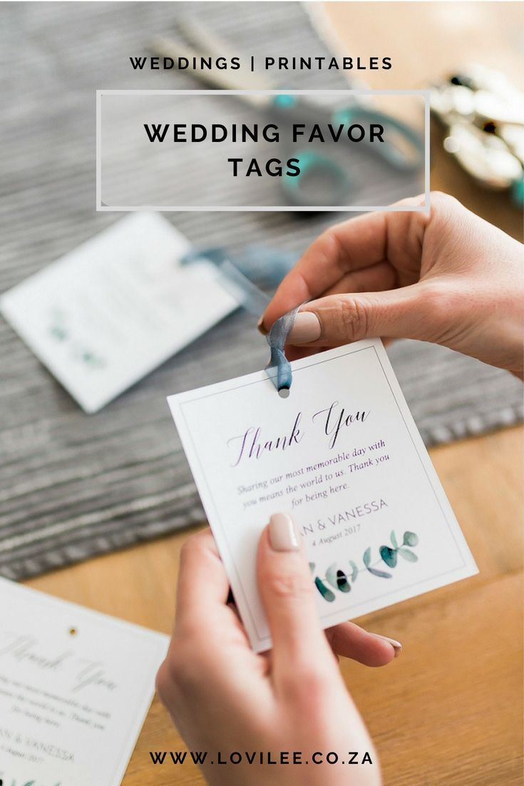 Download These Free Printable Wedding Thank You Tags | Wedding - Free Printable Wedding Thank You Tags