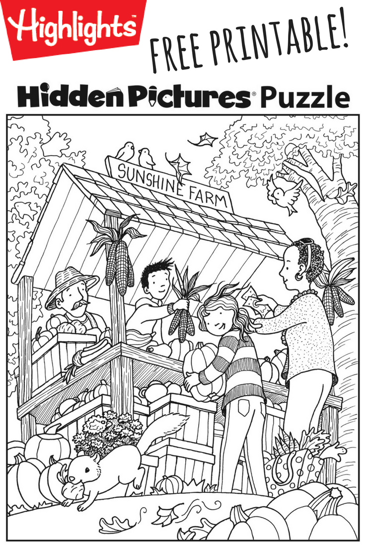 Download This Festive Fall Free Printable Hidden Pictures Puzzle To - Free Printable Hidden Picture Puzzles For Adults